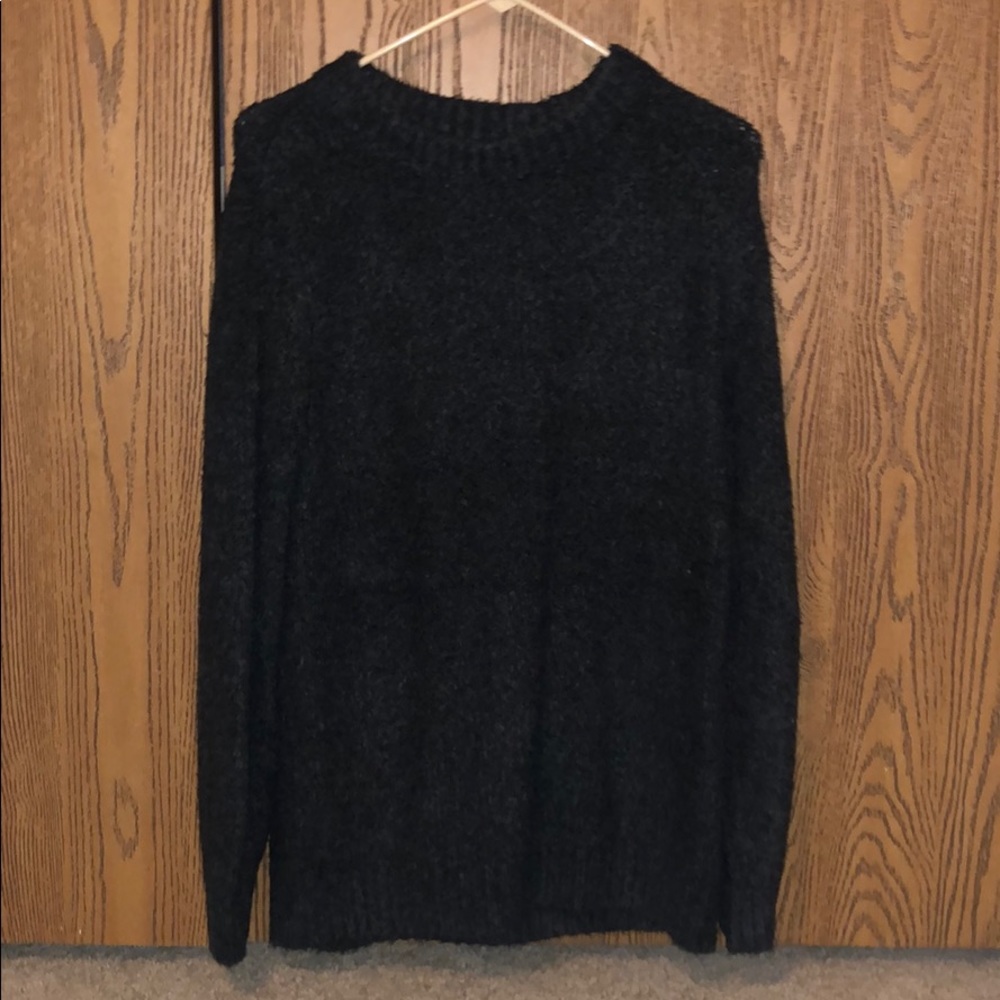 dark grey sweater